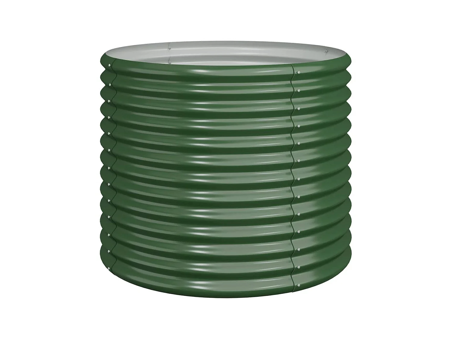 Jardinière de jardin Acier enduit de poudre 80x80x68 cm Vert