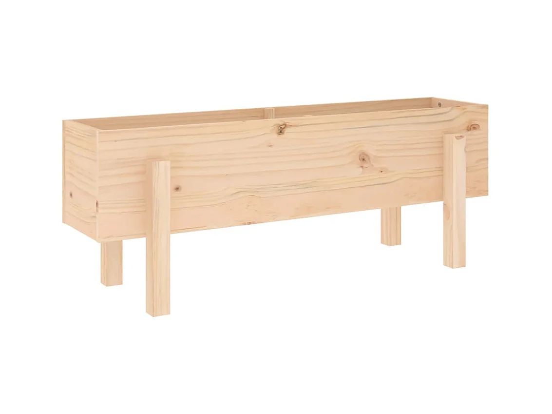 Hochbeet 101x30x38 cm aus massivem Kiefernholz