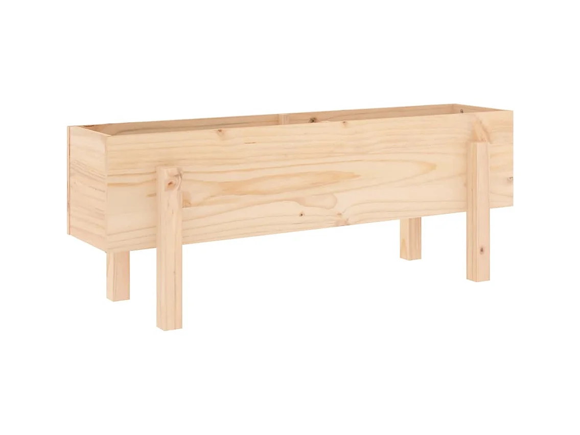Hochbeet 101x30x38 cm aus massivem Kiefernholz