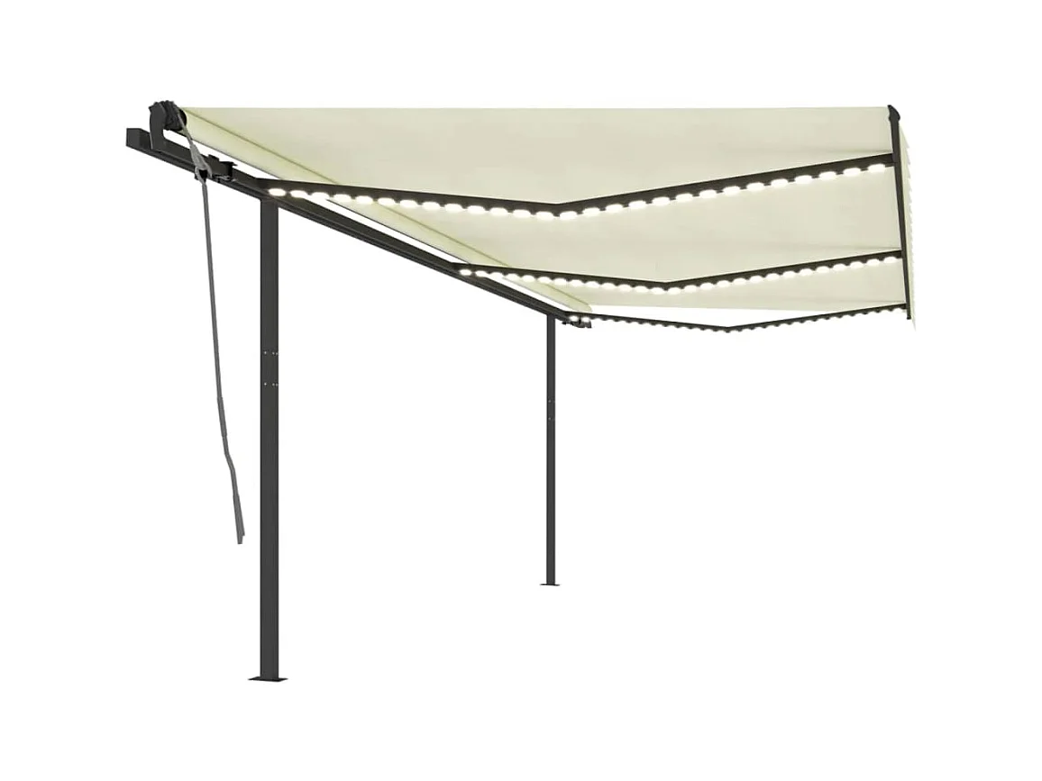 Automatische luifelwindsensor/LED 6x3 Crème