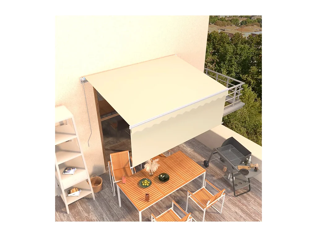 Tenda annuale retrattile con oscurante 3,5x2,5 Crema