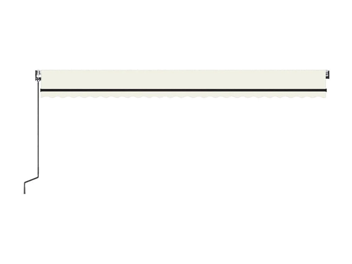 Auvent rétractable automatique 600x350 Crème