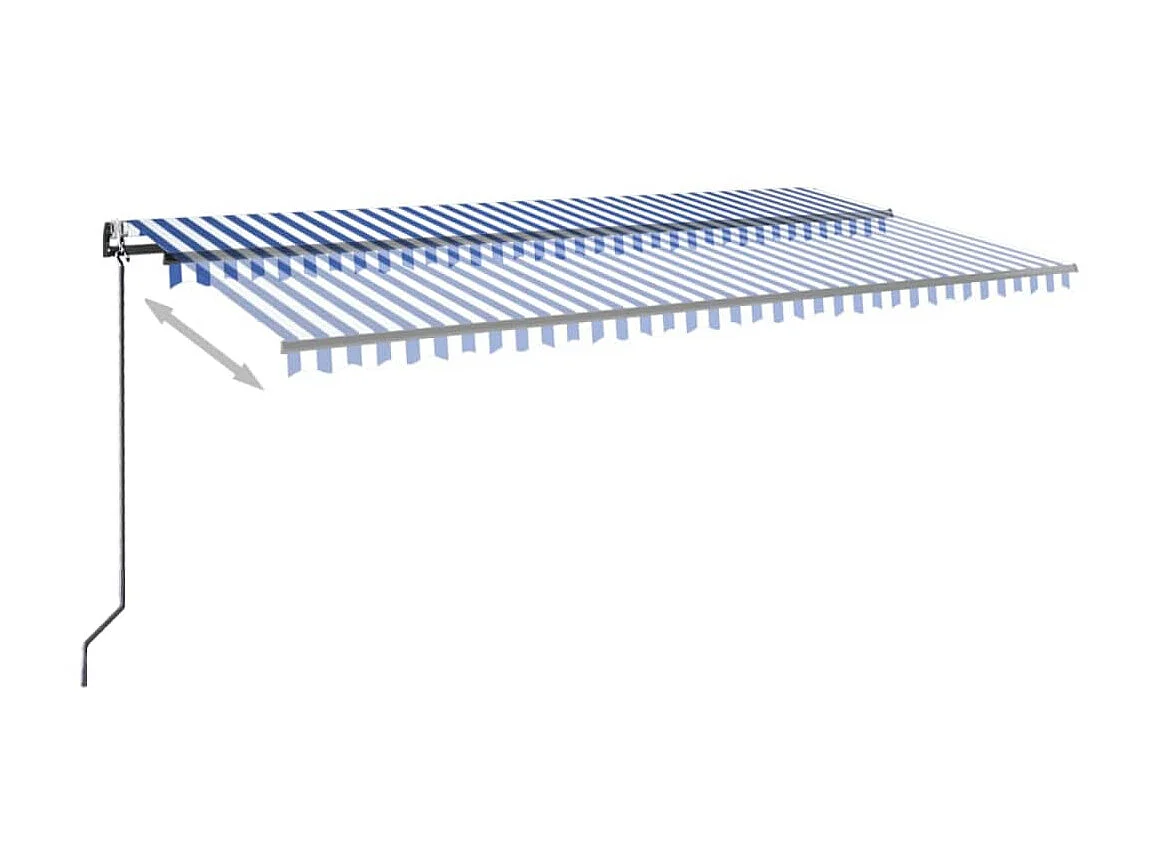 Automatische luifel windsensor/LED 600x300 Blauw en wit