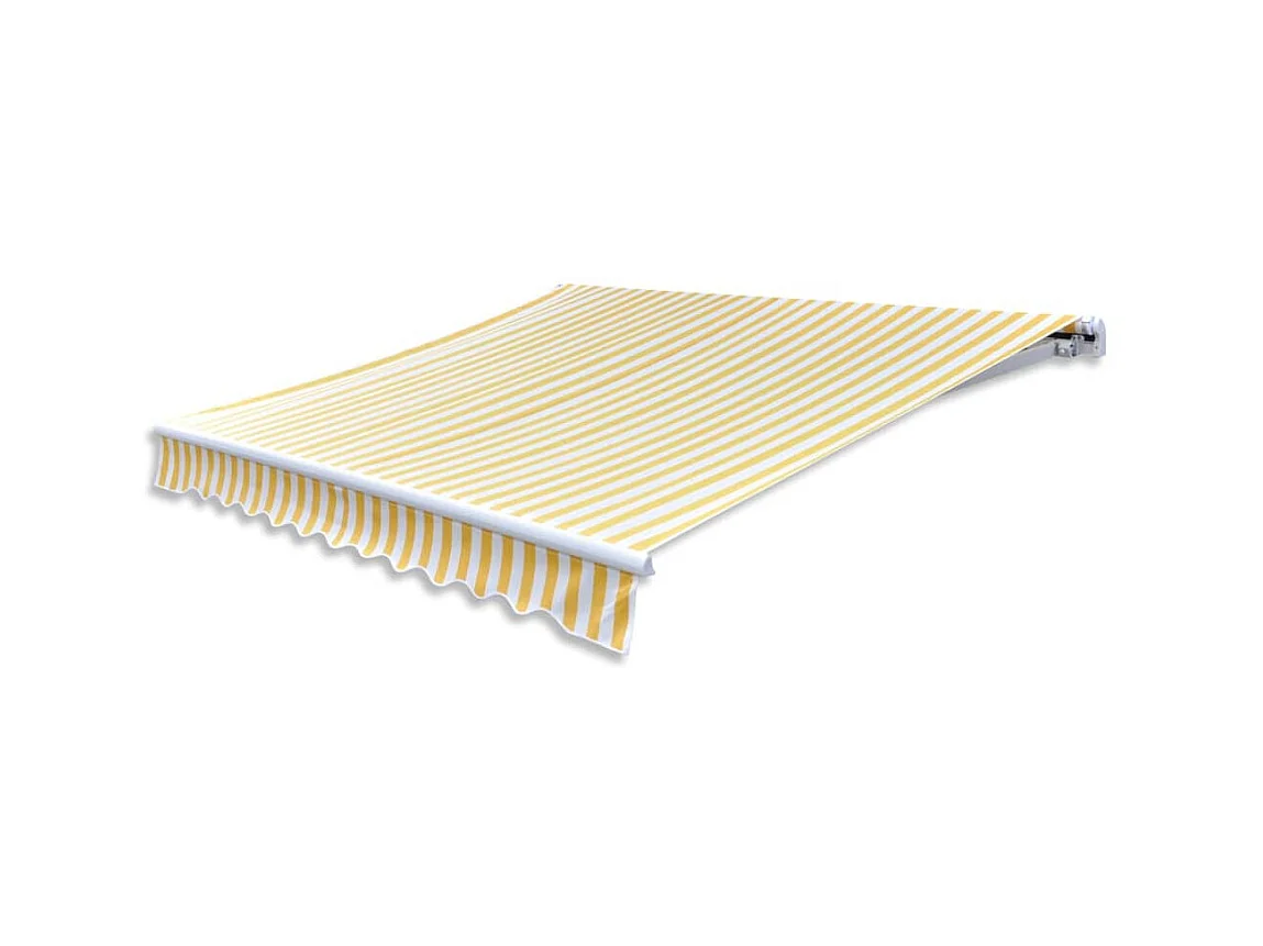 Opvouwbare luifelanuel 300 Geel/wit