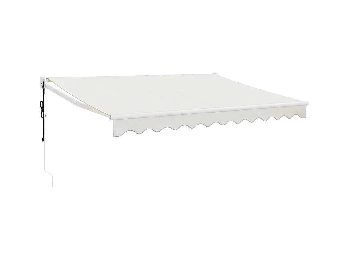Cremefarbene automatische einziehbare Markise 3x2,5