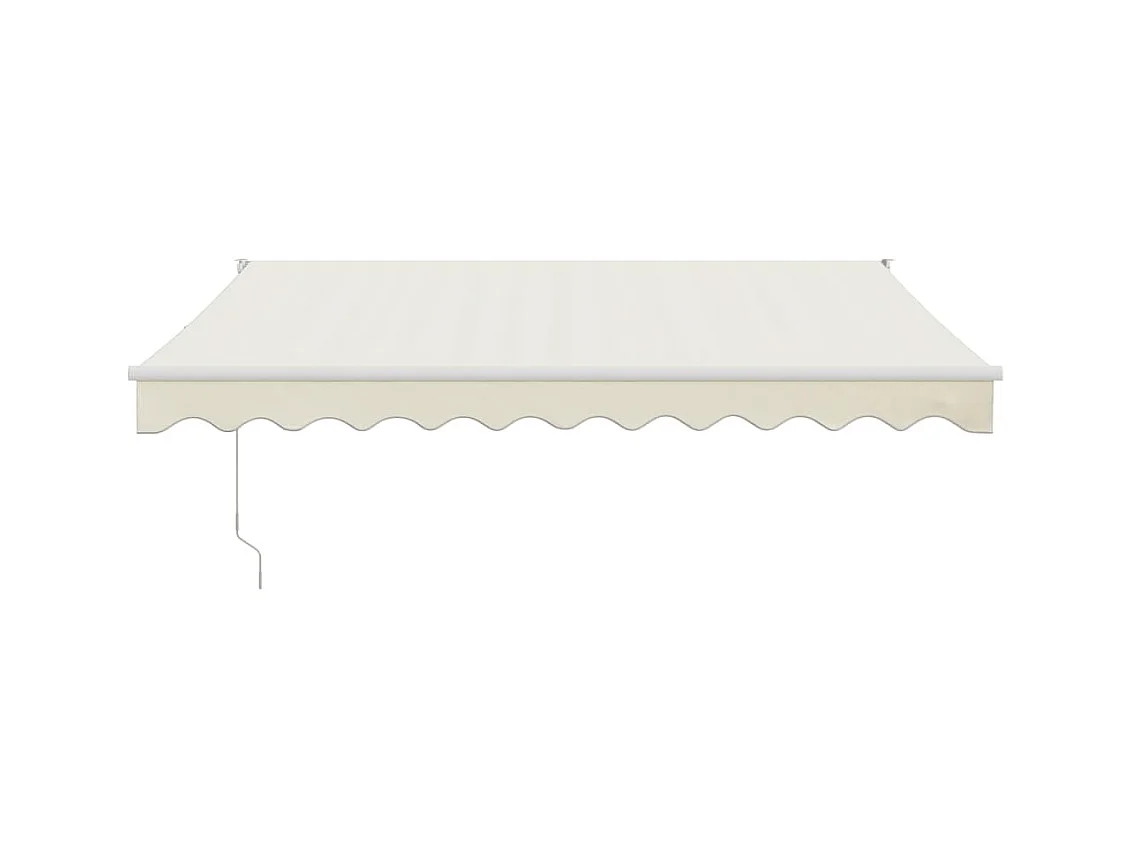 Cremefarbene automatische einziehbare Markise 3x2,5