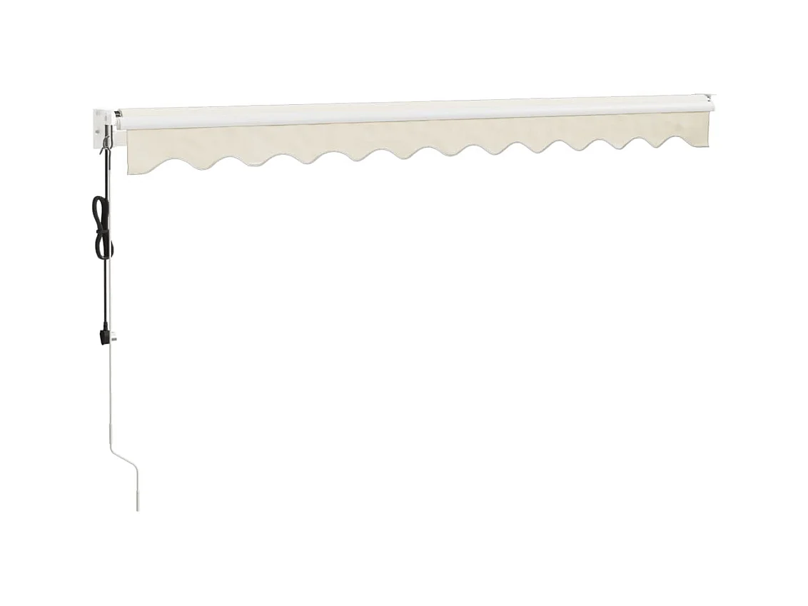 Cremefarbene automatische einziehbare Markise 3x2,5