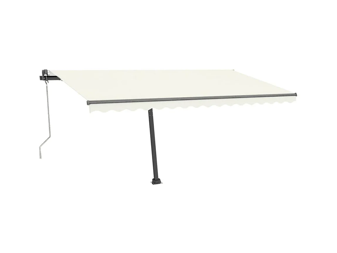 Toldo autônomo automático 400x300 Creme