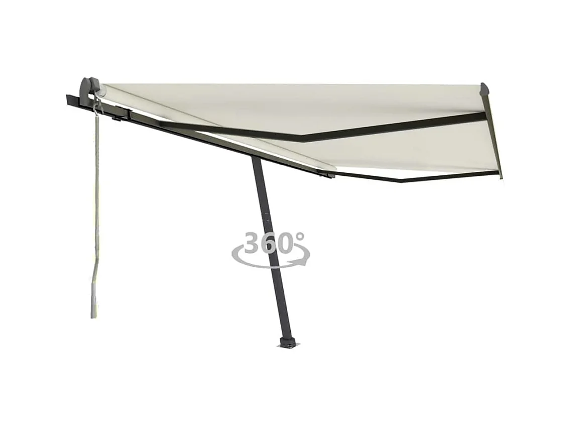 Auvent automatique sur pied 400x300 Crème