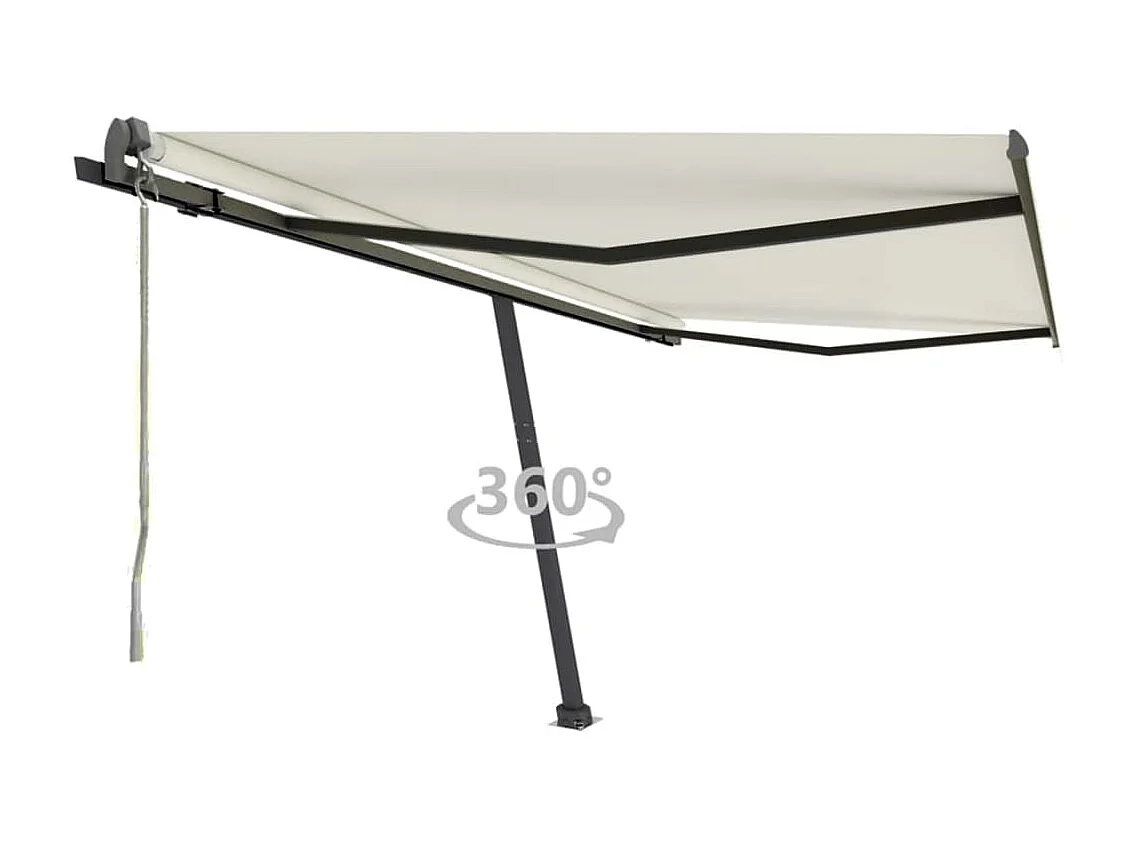 Auvent automatique sur pied 400x300 Crème