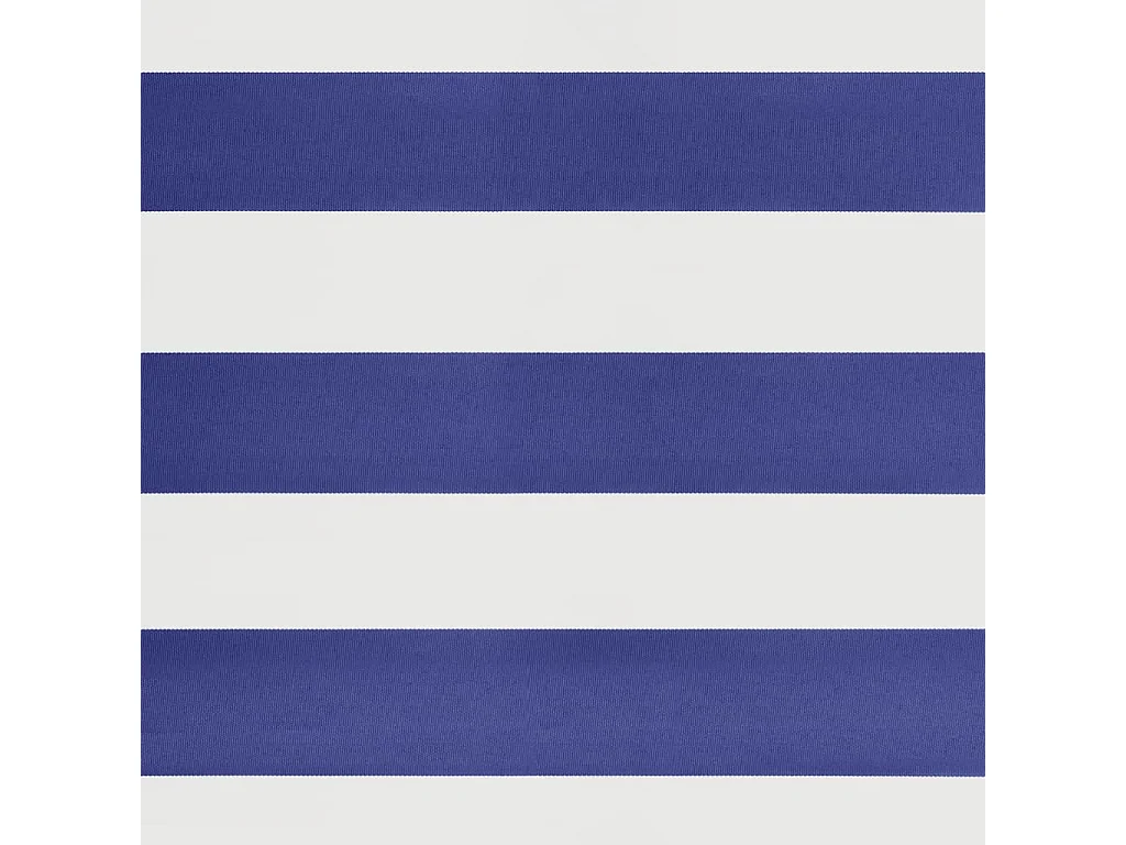 Auvent rétractable bleu et blanc 4x3 tissu et aluminium