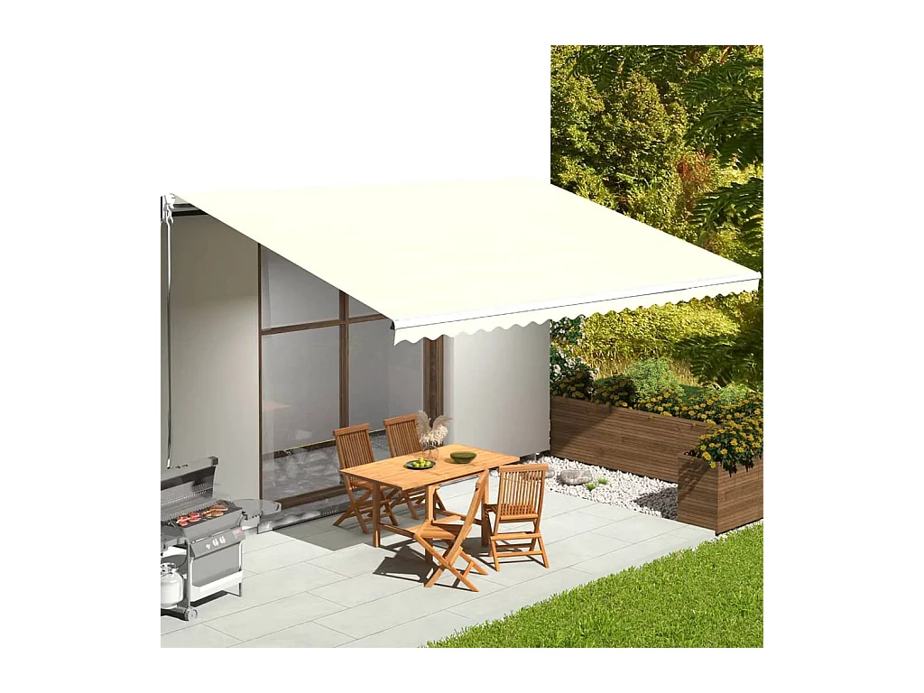 Luifelvervangingsstof Crème 6x3,5