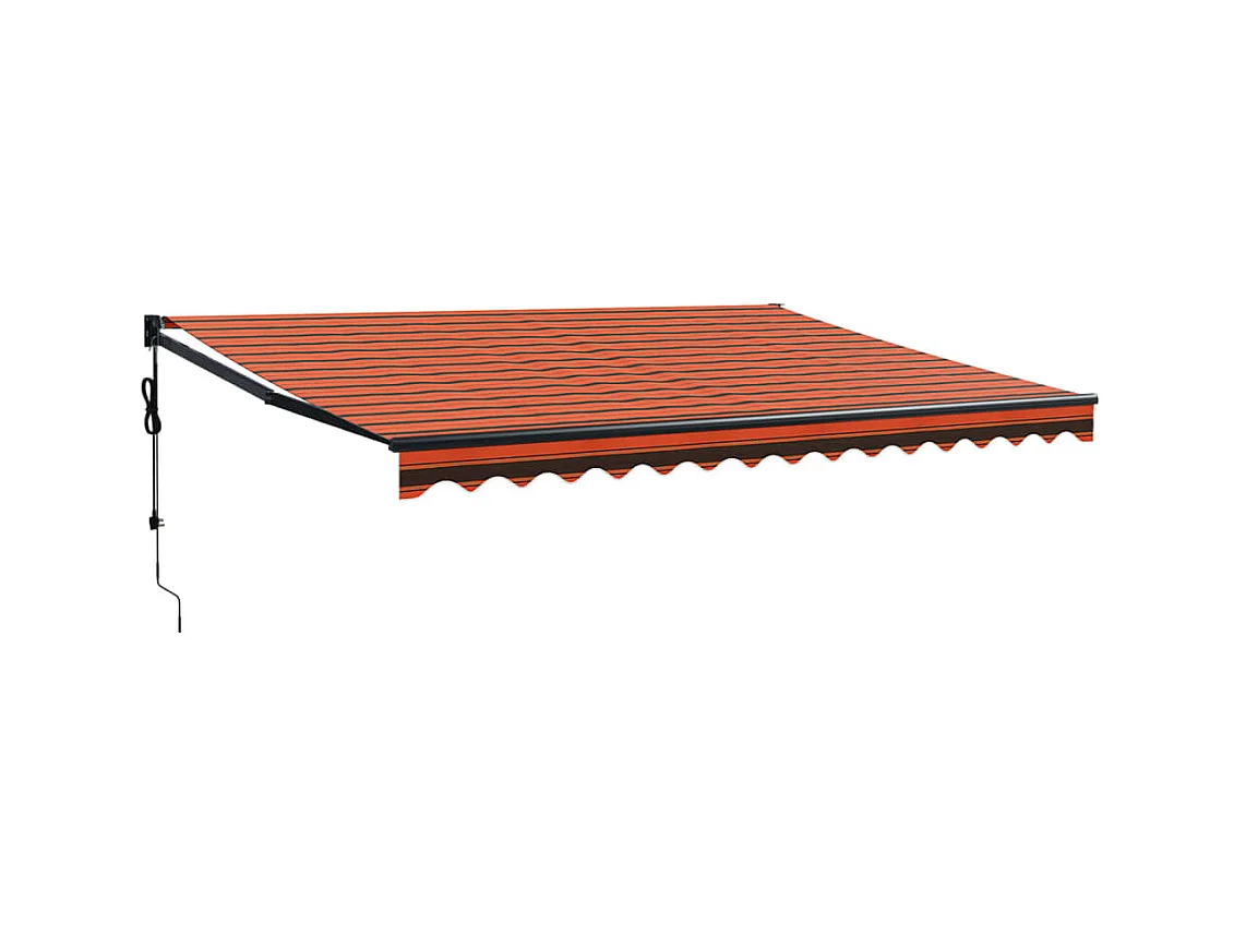 Toldo retrátil automático laranja etarron 4,5x3