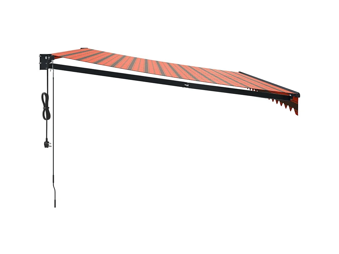 Toldo retrátil automático laranja etarron 4,5x3