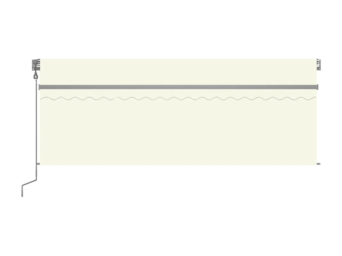 Toldo retrátil automático com persiana 4,5x3 Creme