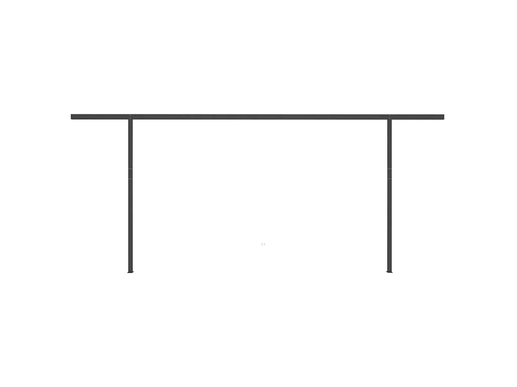 Auvent automatique rétractable poteaux 6x3 Orange etarron