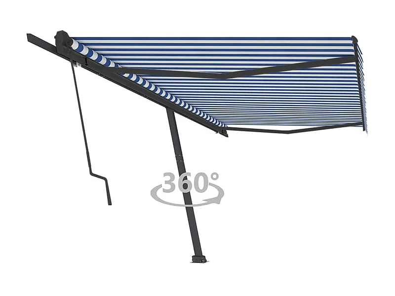 Tenda automatica a piedi 500x350 Blu/Bianco