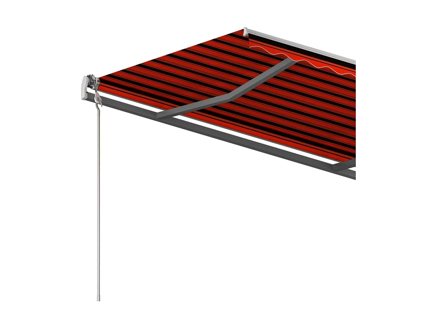 Auvent rétractable automatique poteaux 3,5x2,5 Orangearron