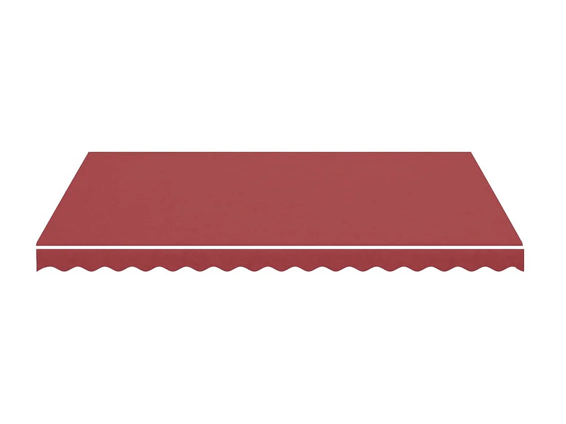 Tissu de remplacement pour auvent Bordeaux rouge 4x3