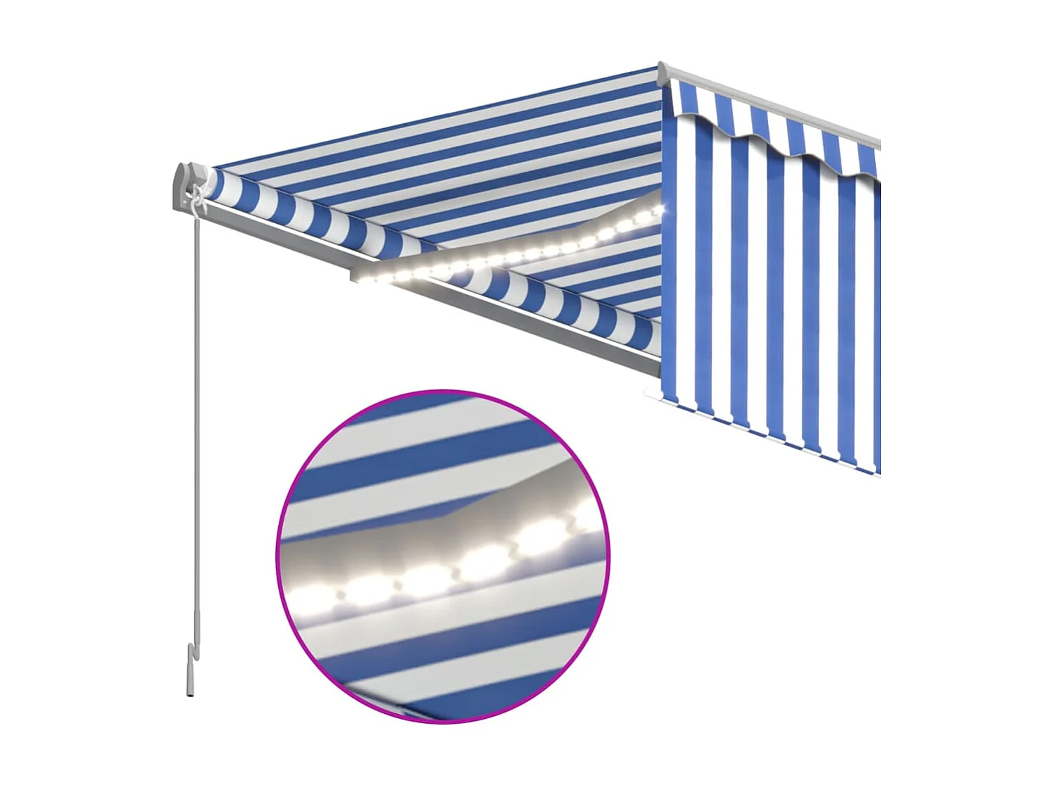 Automatische zonwering windsensor LED 4,5x3 Blauw wit