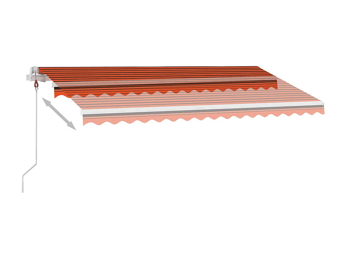 Auvent automatique capteur de vent/LED 450x300 Orangearron