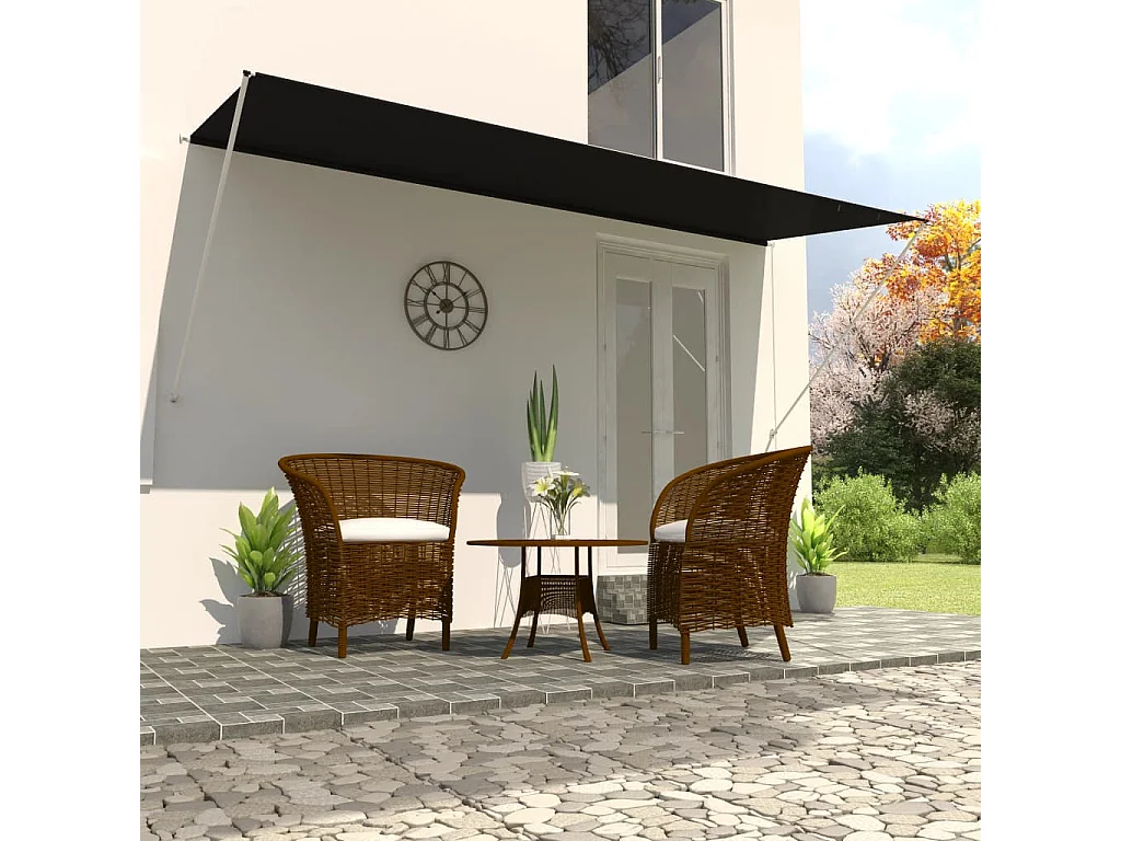 Einziehbare Markise 400x150 Anthrazit