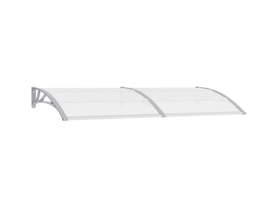 Auvent de porte Gris 240 x 100 PC