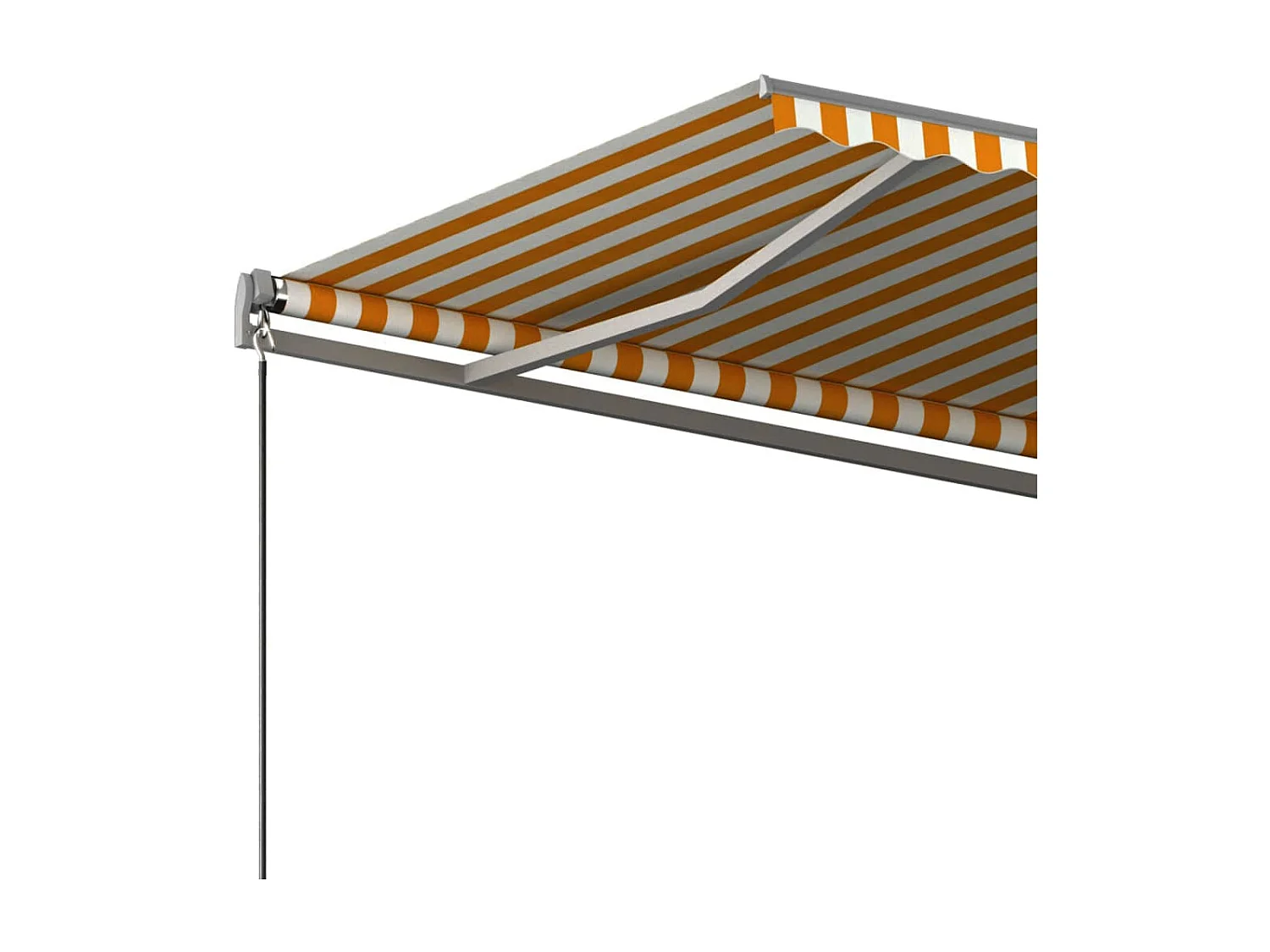 Auvent automatique sur pied 450x350 Jaune/Blanc