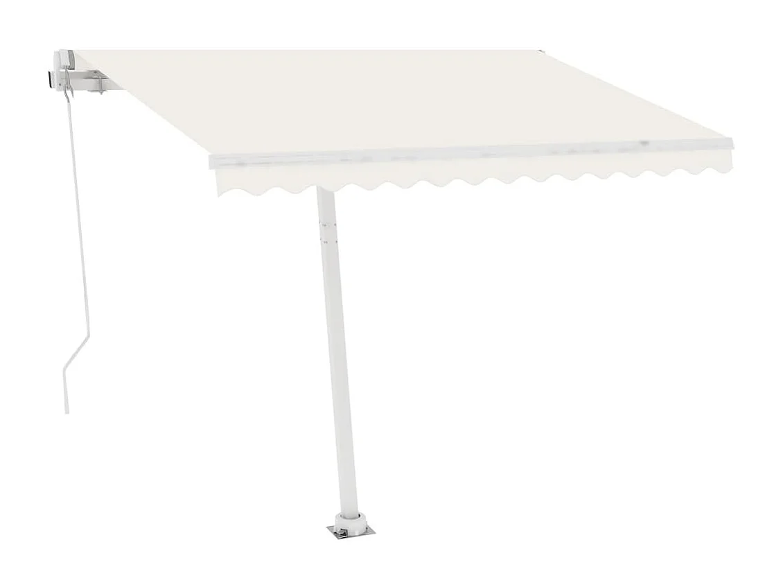 Einziehbare Markise zu Fuß 300x250 Creme