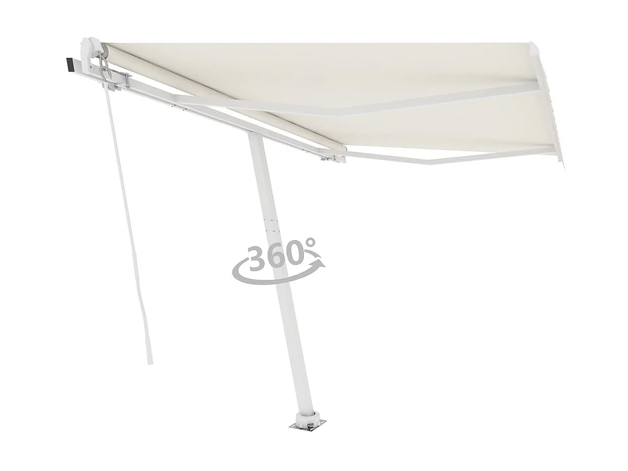 Einziehbare Markise zu Fuß 300x250 Creme