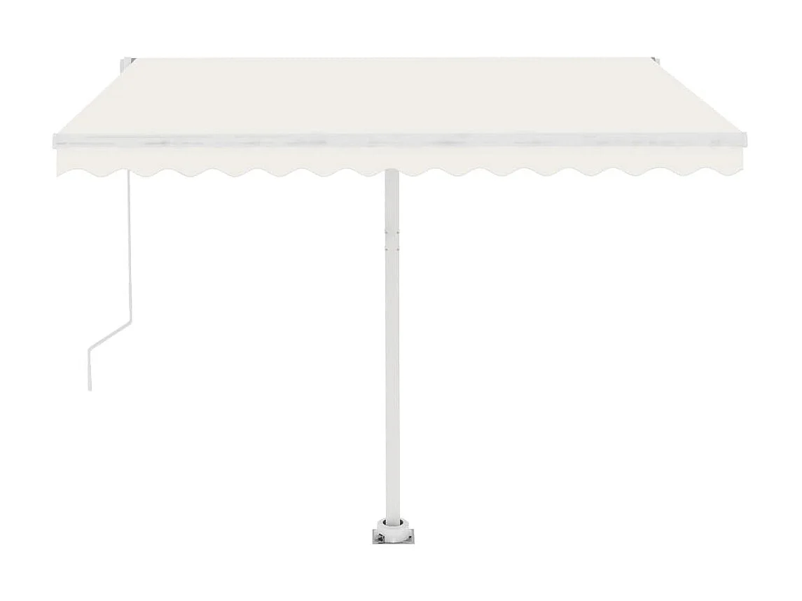 Einziehbare Markise zu Fuß 300x250 Creme