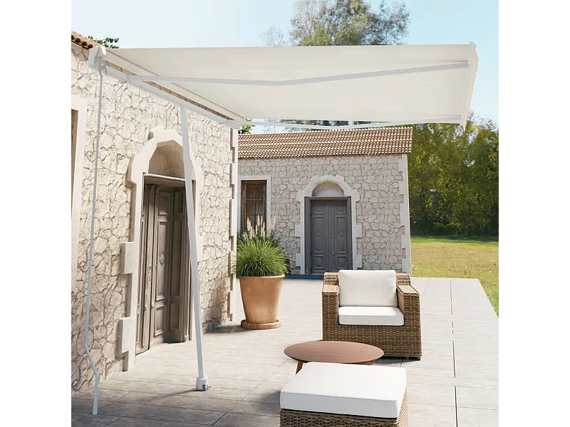 Auventanuel rétractable sur pied 300x250 Crème