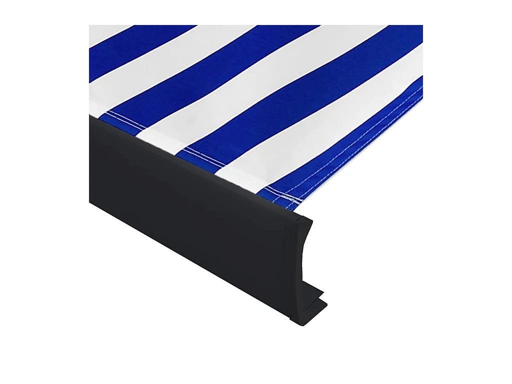 Motorisiertes Kassettenrollo 450x300 Blau und Weiß