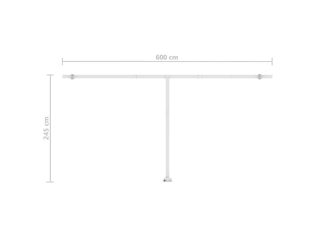 Sensore vento per tenda automatica LED 600x350 Blu e bianco