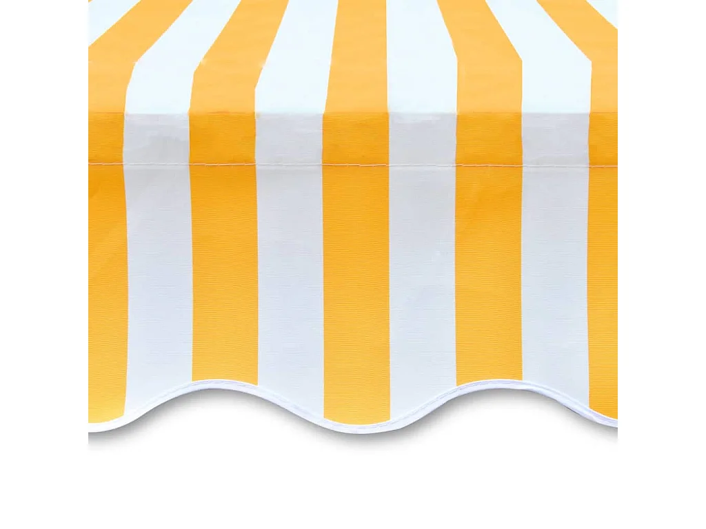 Tenda da sole in tela arancione e bianca 450x300