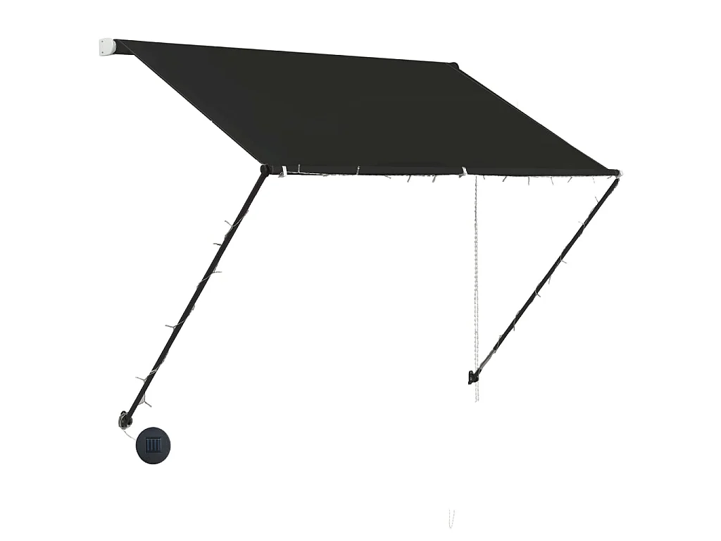 Tenda retrattile con LED 150x150 Antracite