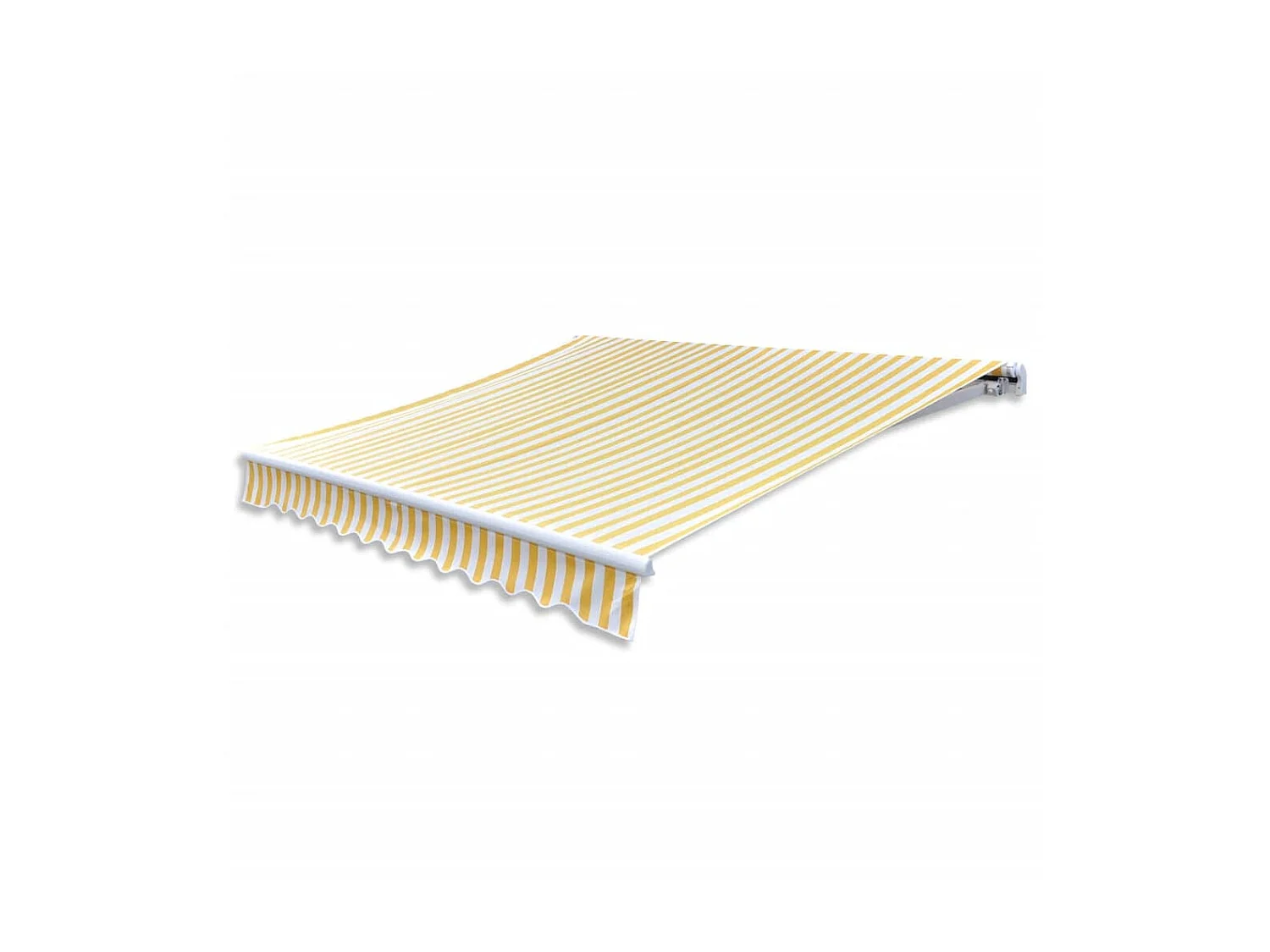 Auvent pliableotorisé 400 Jaune/blanc