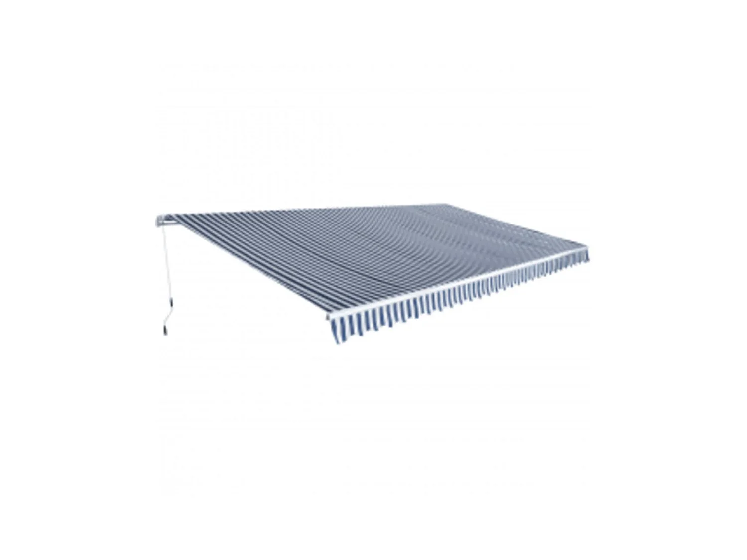 Faltmarkise 600 Blau/Weiß