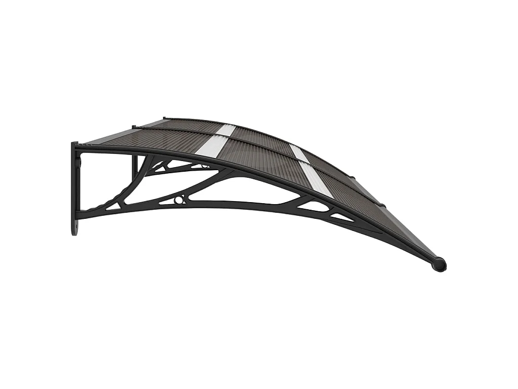 Auvent de porte Noir 240x80 PC