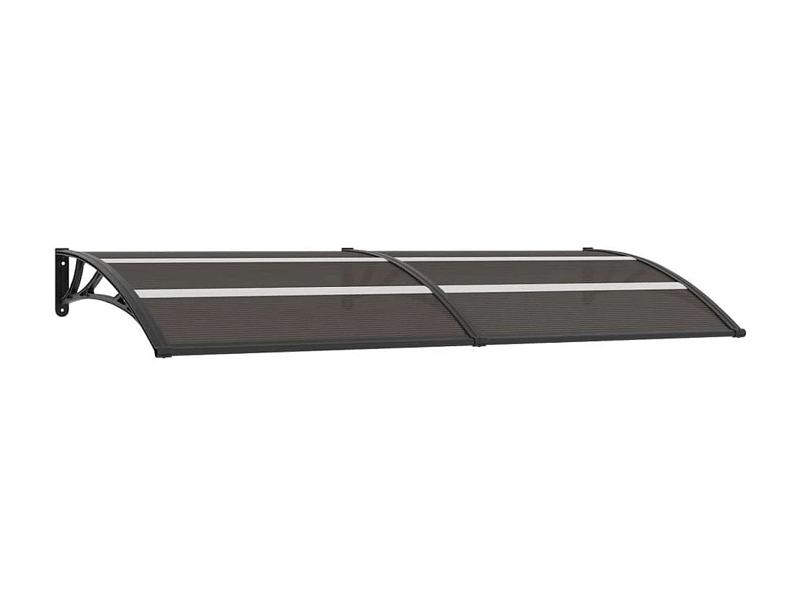 Auvent de porte Noir 240x80 PC