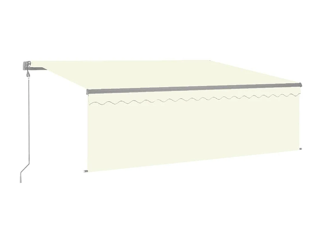 Tendalino retrattile automatico con oscurante 4x3 Crema