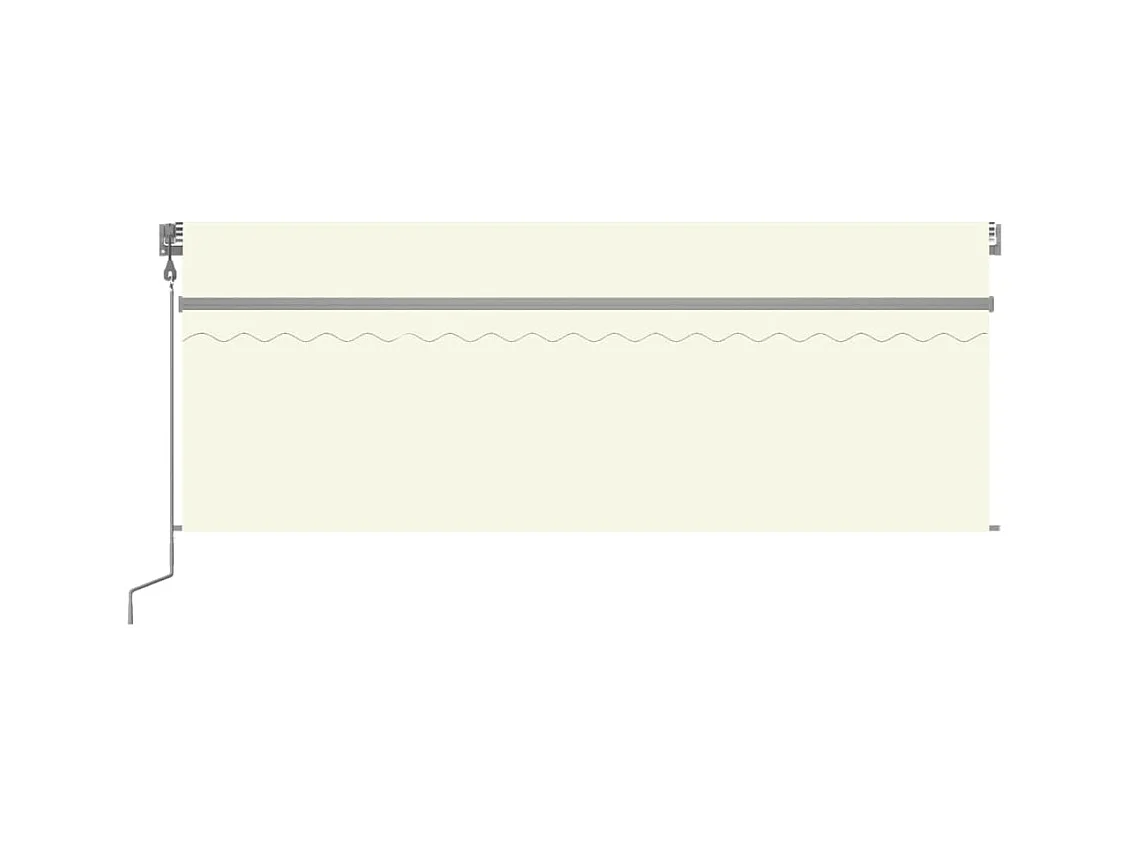 Tendalino retrattile automatico con oscurante 4x3 Crema