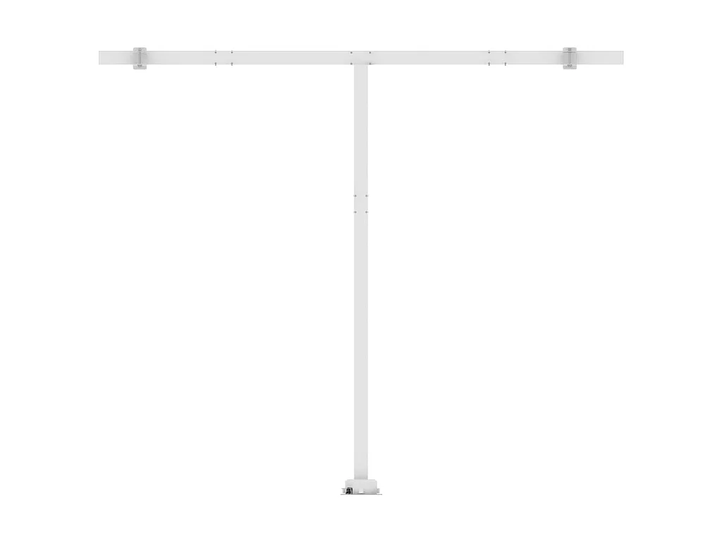 Tenda automatica con sensore vento/LED 350x250 cm Giallo e bianco