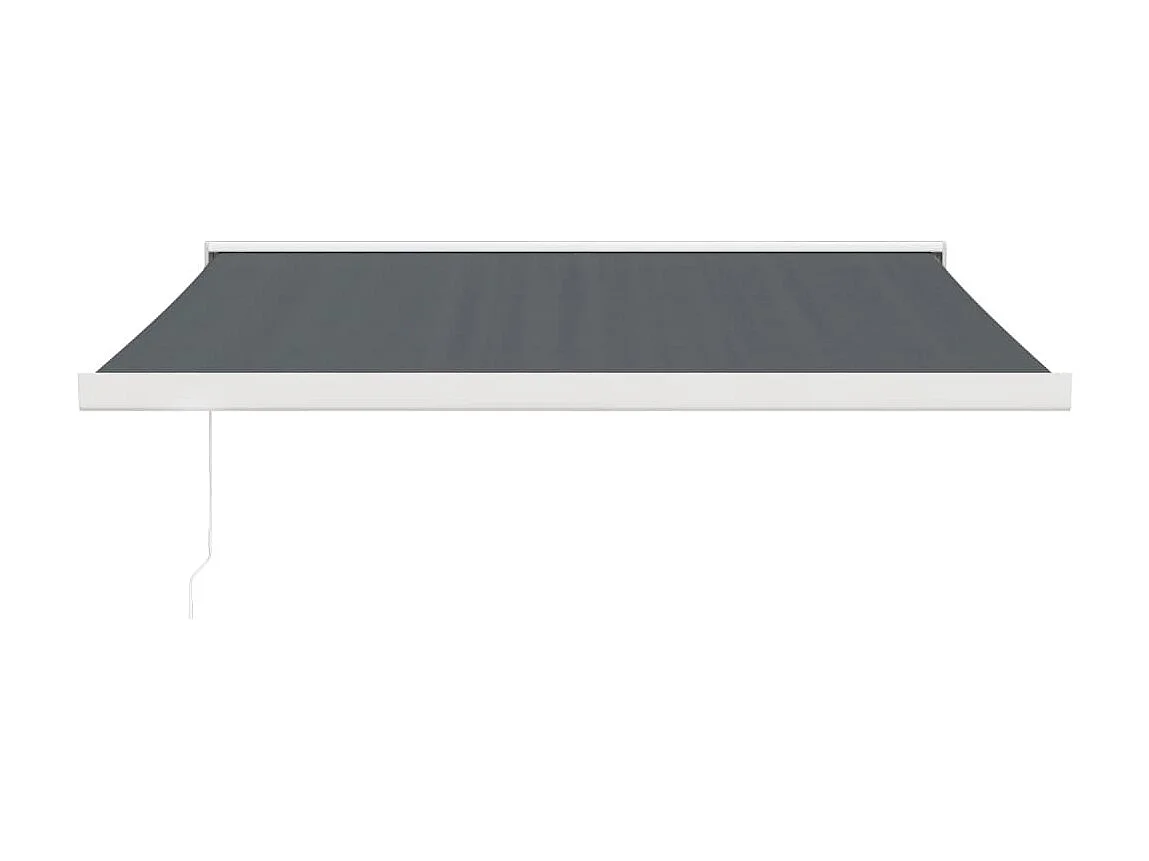 Toldo retrátil antracite em tecido 3x2,5 e alumínio