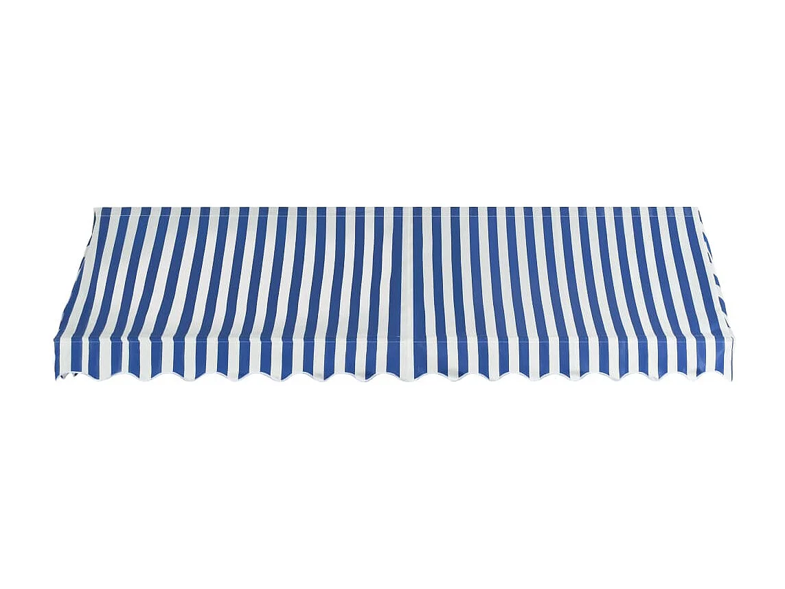 Auvent de bistro 350x120 Bleu et blanc