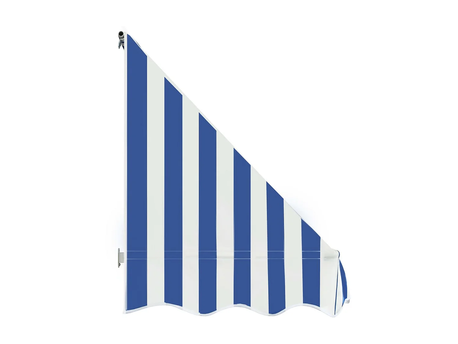 Auvent de bistro 350x120 Bleu et blanc