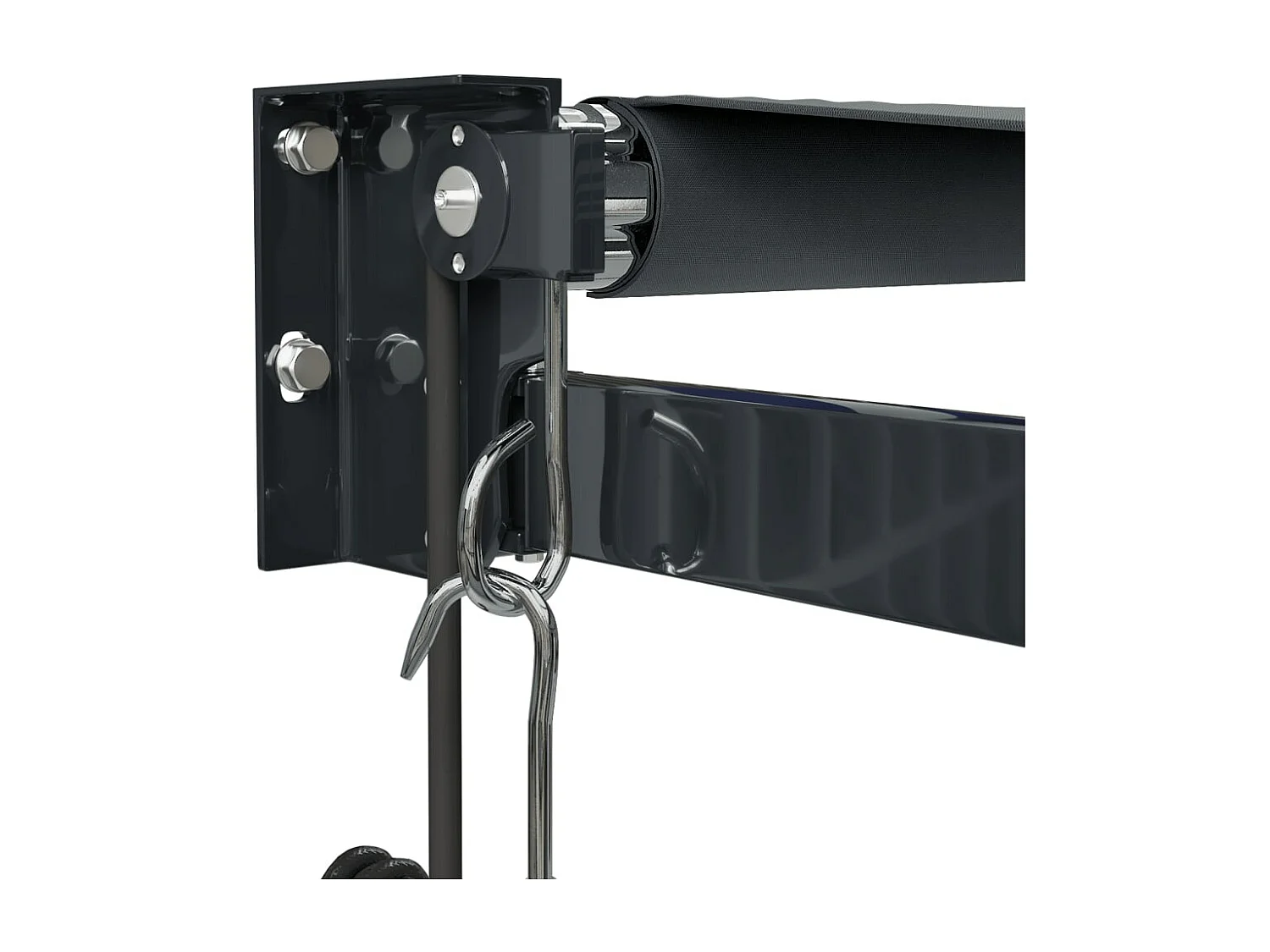 Auvent rétractable automatique anthracite 3,5x2,5