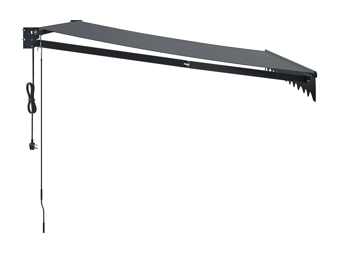 Auvent rétractable automatique anthracite 3,5x2,5