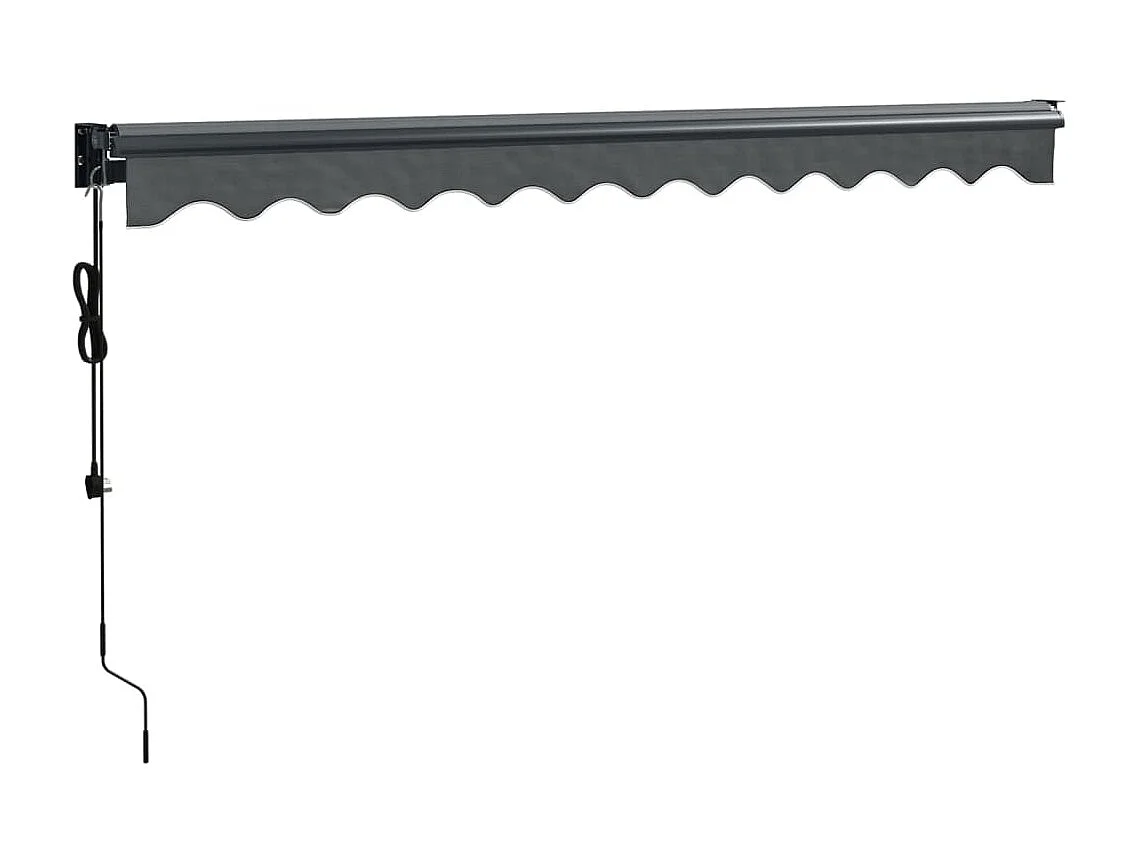 Auvent rétractable automatique anthracite 3,5x2,5