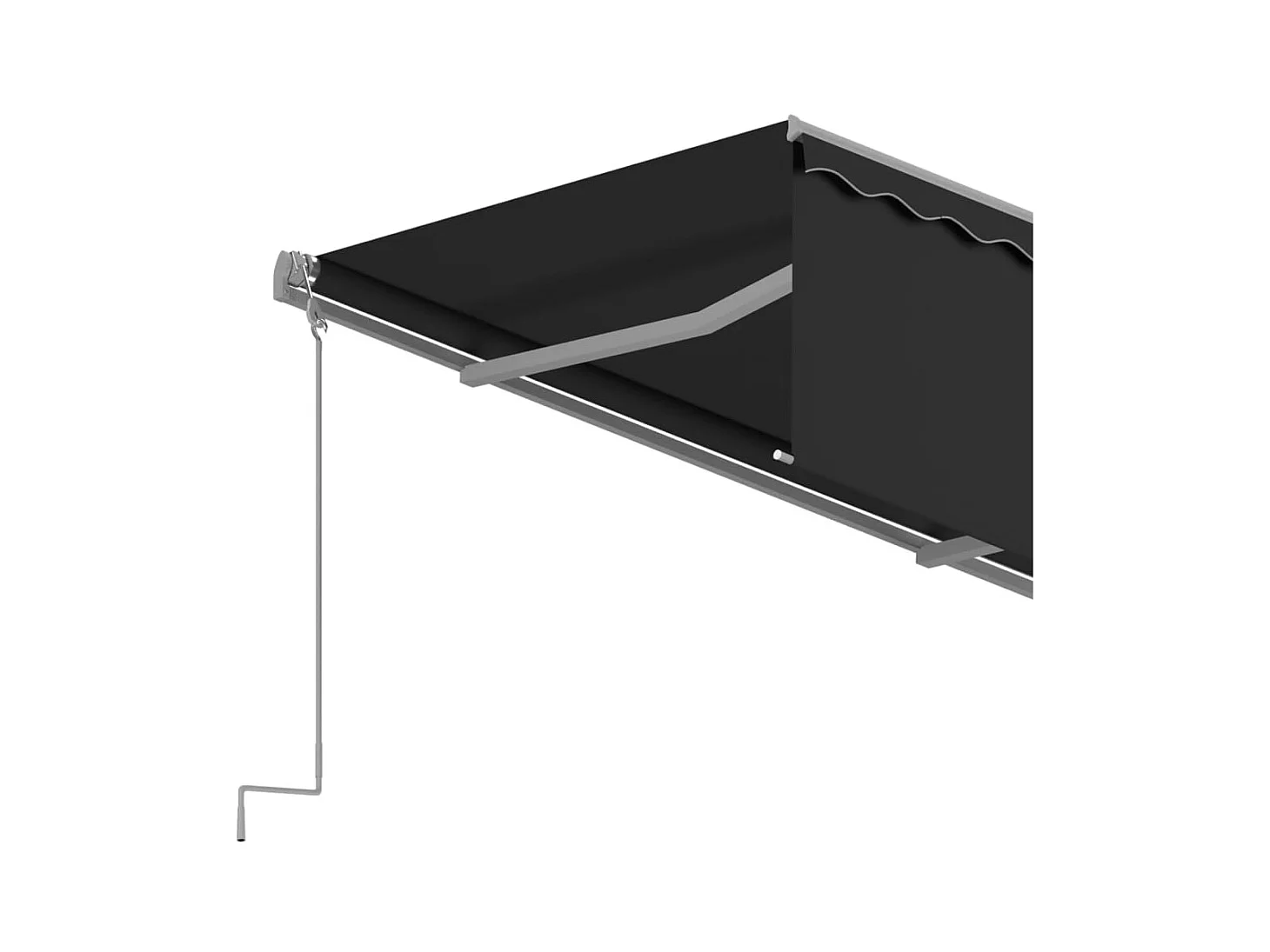 Automatisch einziehbare Markise mit Rollo 3x2,5 Anthrazit